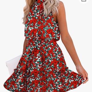 Red Floral Dress